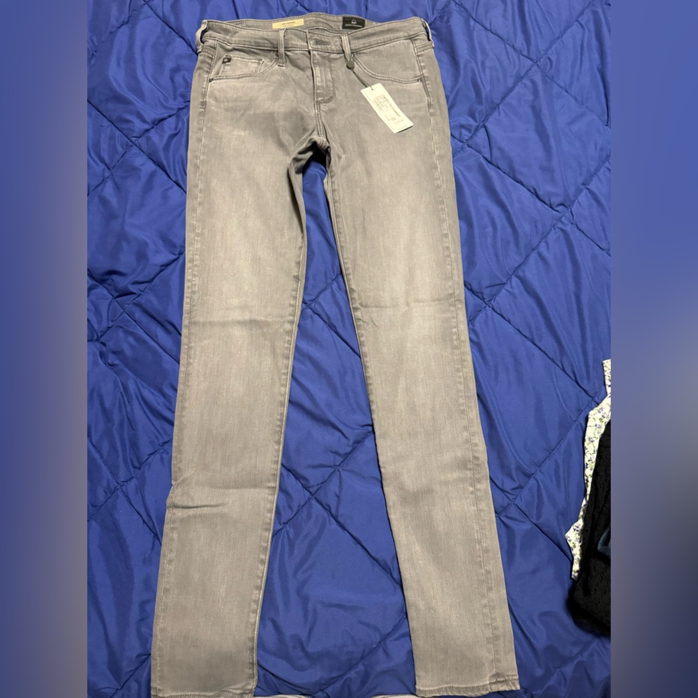Brand New AG Adriano Goldschmied Gray Skinny Jeans